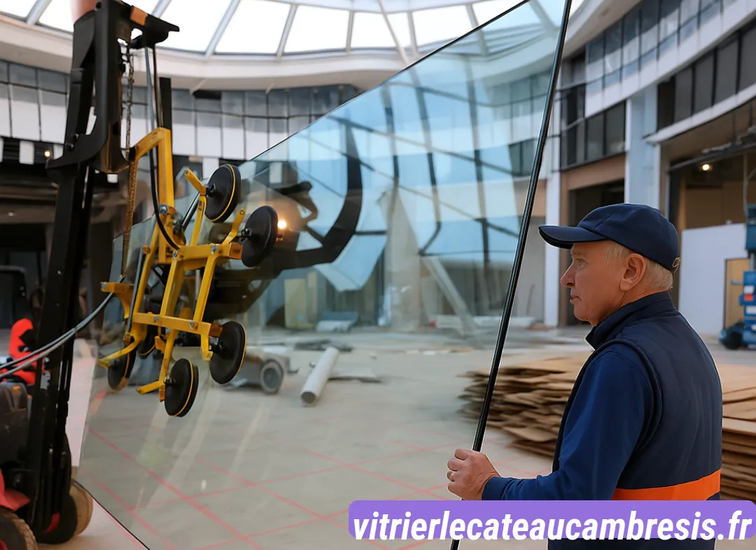 Remplacement de vitrine magasin Le Cateau-Cambrésis